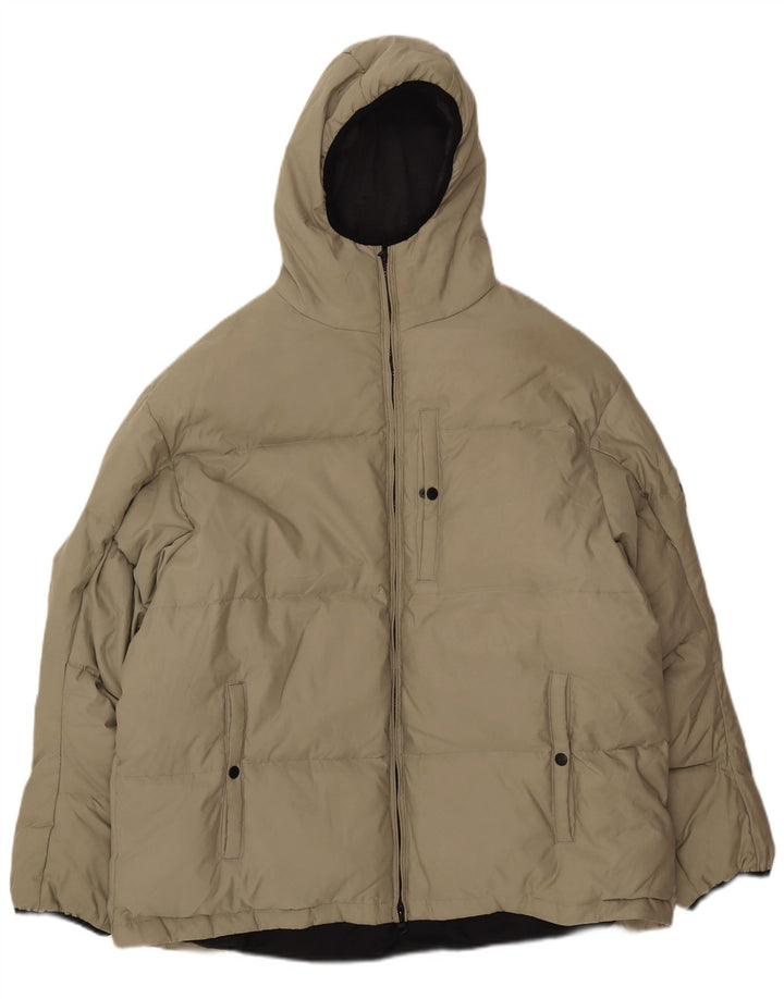 PEPE JEANS Muška podstavljena jakna s kapuljačom UK 40 veliki zeleni poliester