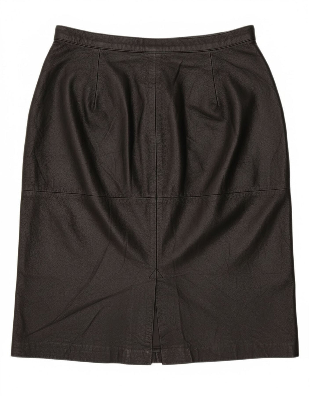 Vintage ženska kožna suknja UK 16 Large W30 crna koža