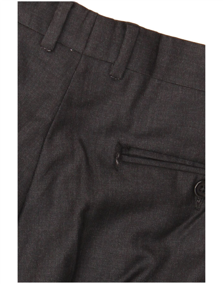 AQUASCUTUM Muško dvodijelno odijelo s 2 gumba UK 40 Large W34 L32 Siva vuna