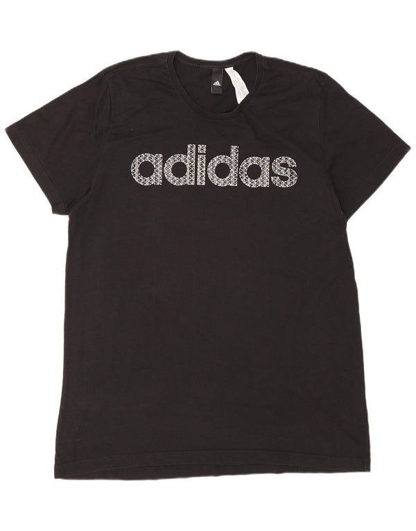 Adidas muška majica s grafičkim motivima XL, crni pamuk