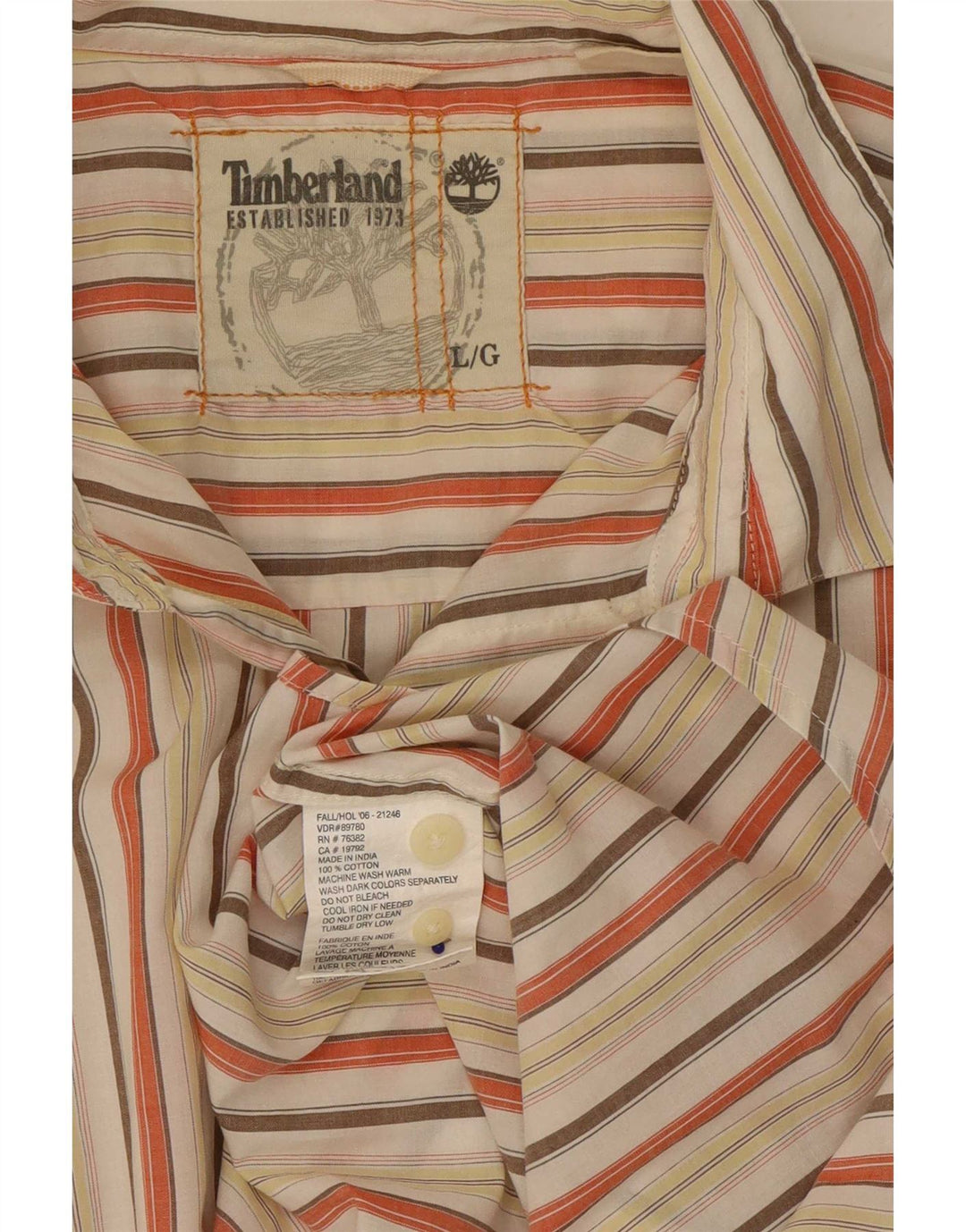 Timberland muška košulja, veliki pamuk na raznobojne pruge