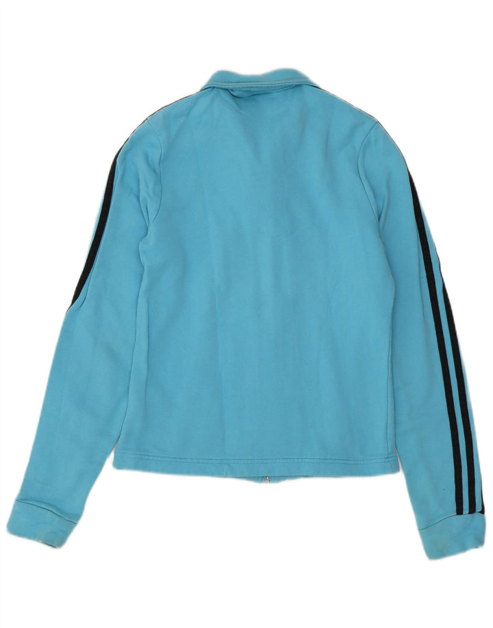 ADIDAS ženska gornja jakna trenirke UK 8 Small Blue Cotton