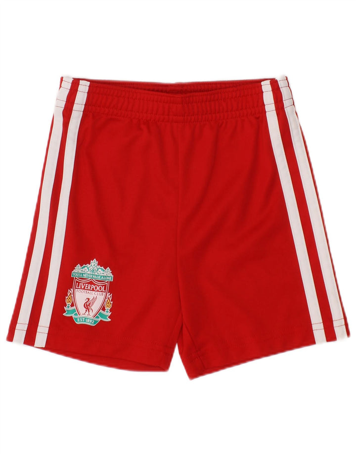 Adidas Baby Boys Liverpool Graphic Sport Shorts 6-9 mjeseci crvene poliester