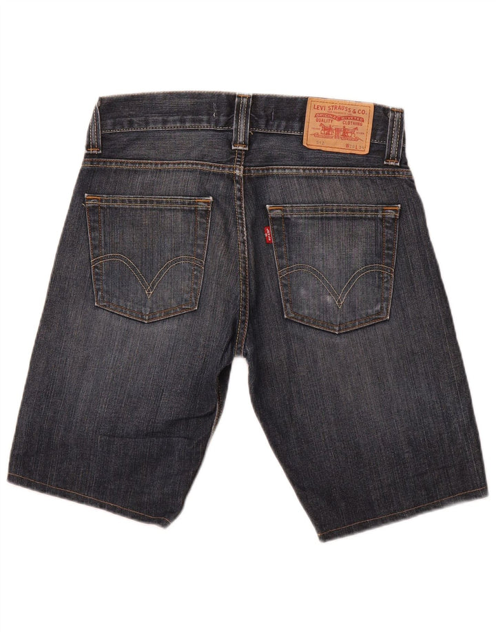 LEVI'S muške 512 uske traper kratke hlače W29 male plave boje pamuka