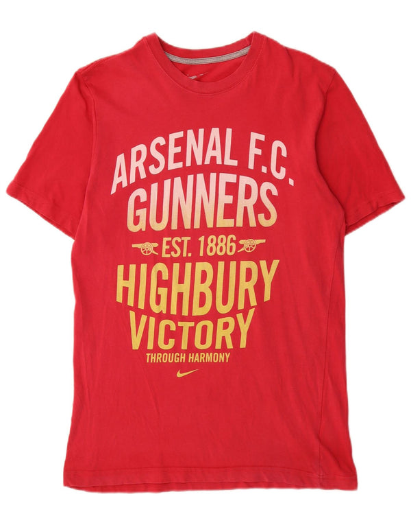 Nike Mens Arsenal Standard Fit Graphic T-Shirt T-Shirt Majica srednjih crvenih pamuka