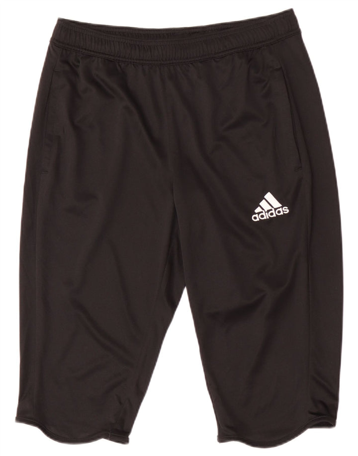 Adidas muške sportske kratke hlače Climalite srednje crne boje od poliestera