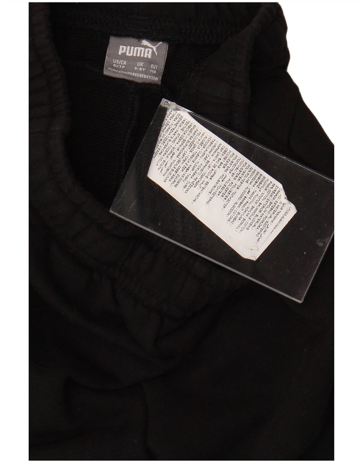 PUMA Boys Graphic Sport Shorts 5-6 Years Black Pamuk