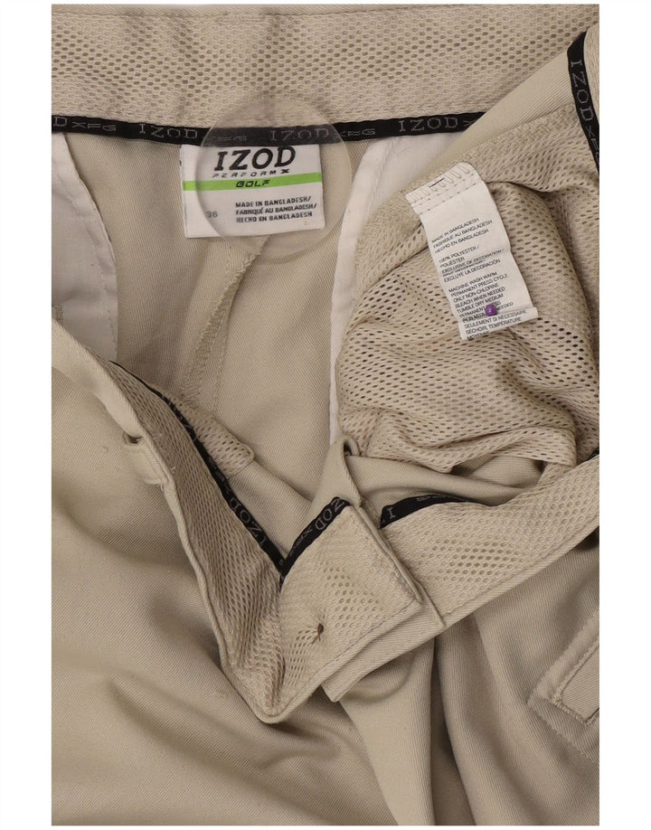 Izod muške kargo kratke hlače W36 veliki bež poliester