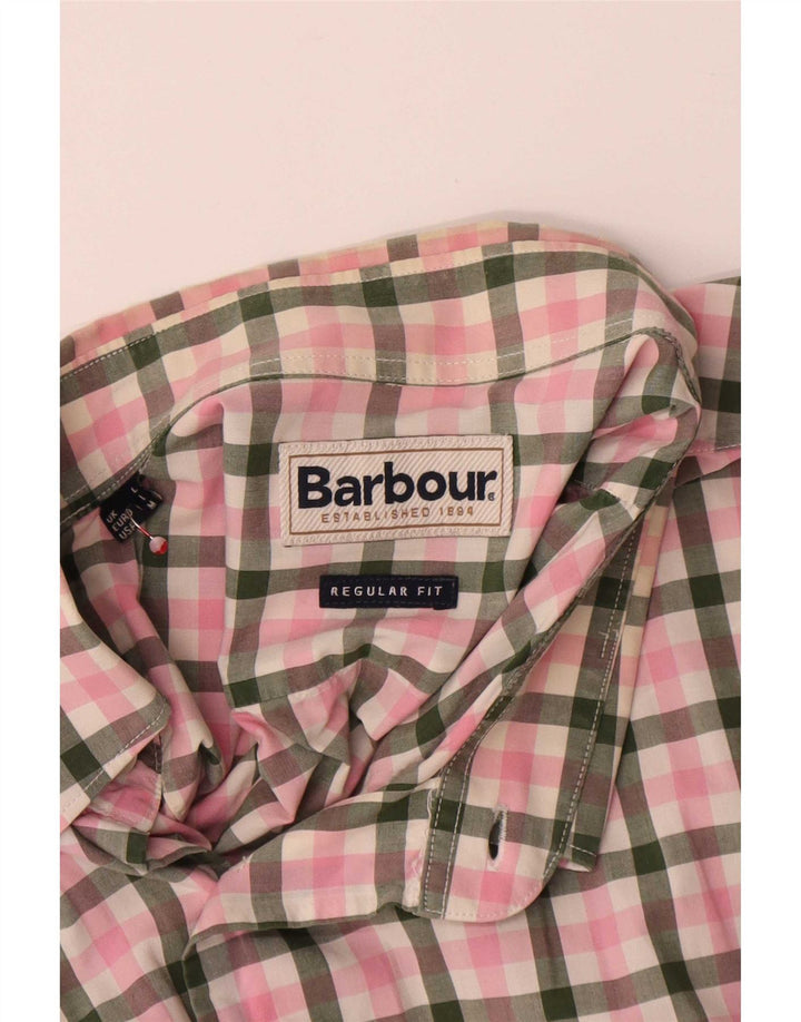 Barbour muška majica standardnog kroja Large Pink Gingham