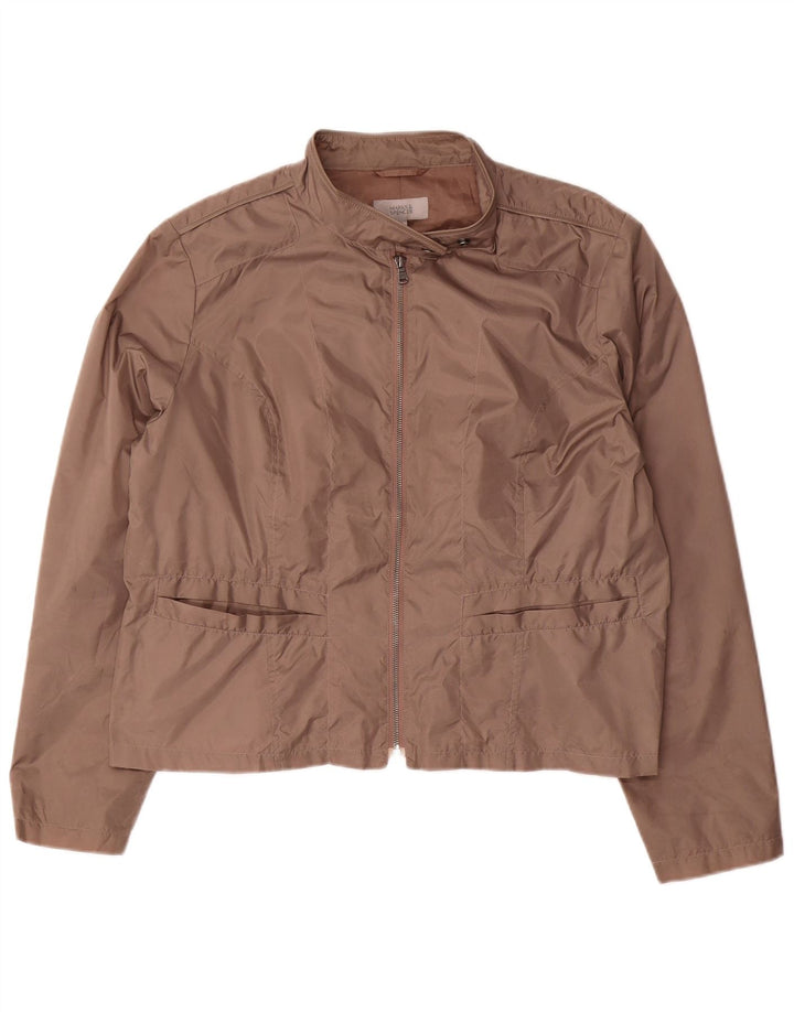 Marks & Spencer ženska bomber jakna UK 20 2XL smeđi poliamid