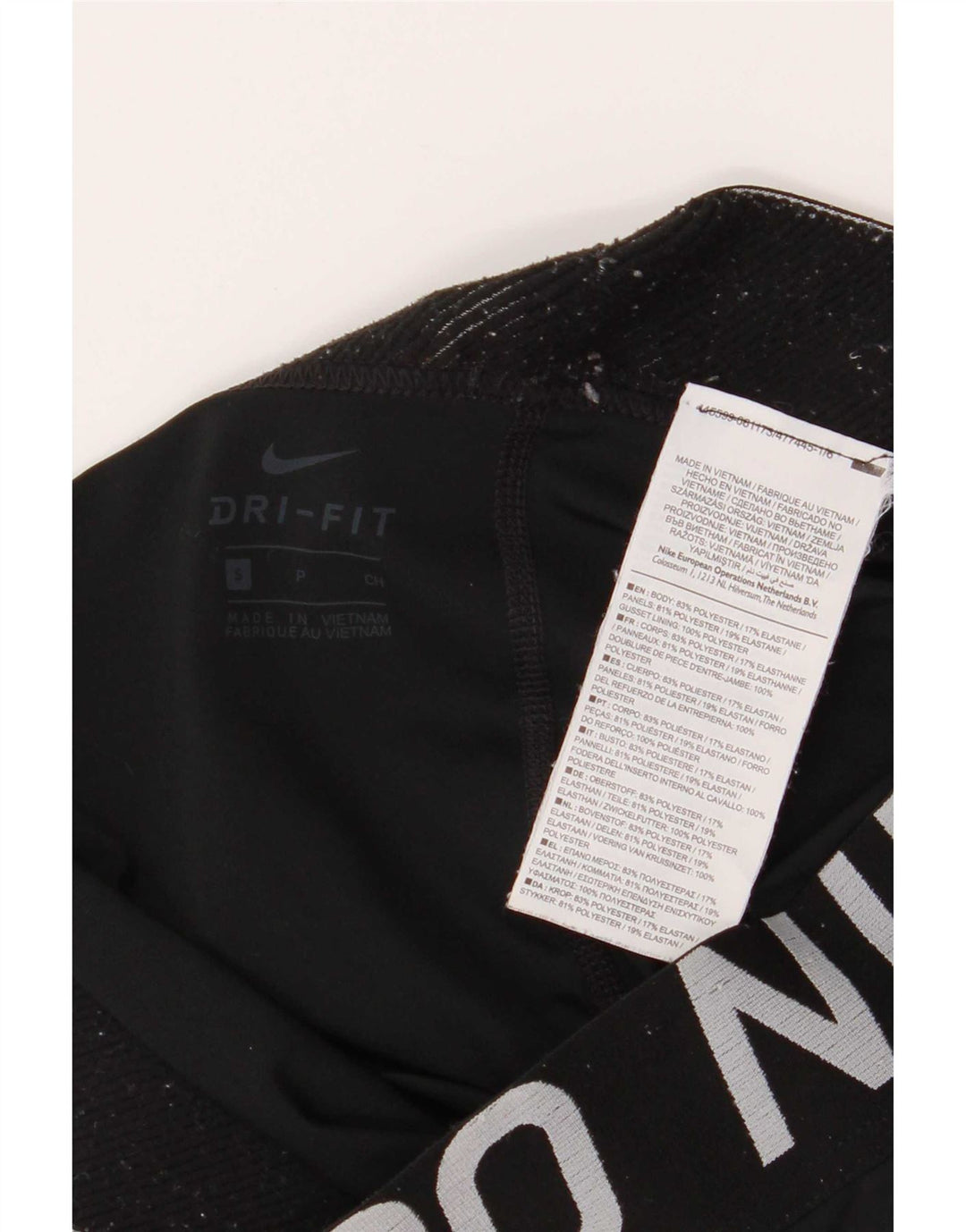 Nike Ženske Dri Fit Graphic Leggings UK 8 Male crne poliesterske