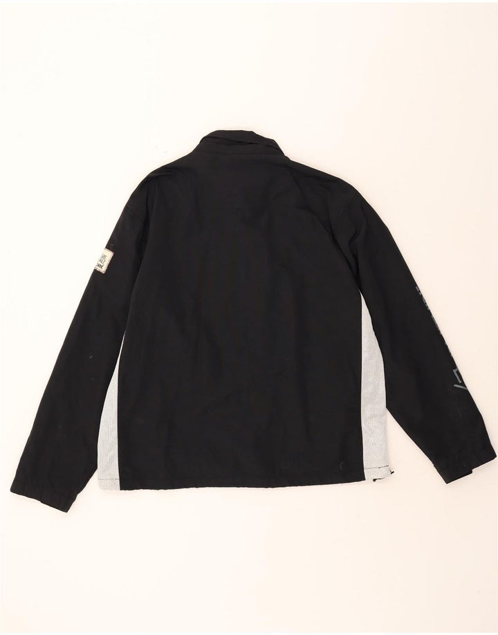 MURPHY & NYE Mens Tracksuit Top Jacket XL Black Colourblock Nylon Vintage Murphy & Nye and Second-Hand Murphy & Nye from Messina Hembry 
