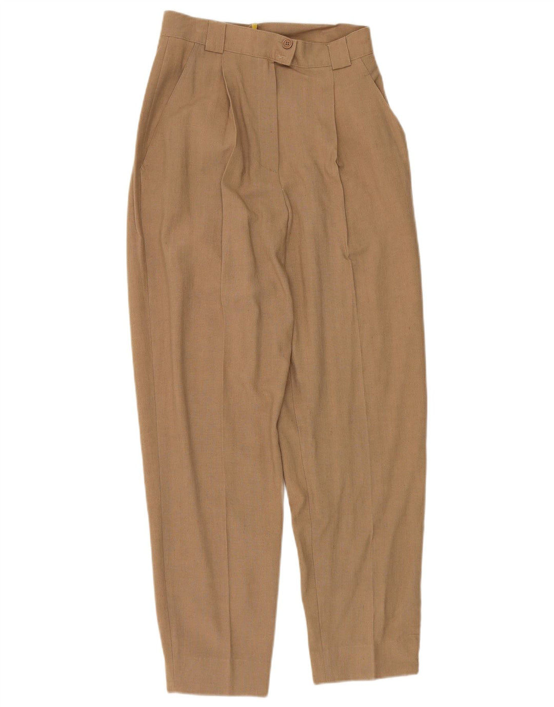 VINTAGE Womens Pegged Suit Trousers W28 L29 Beige