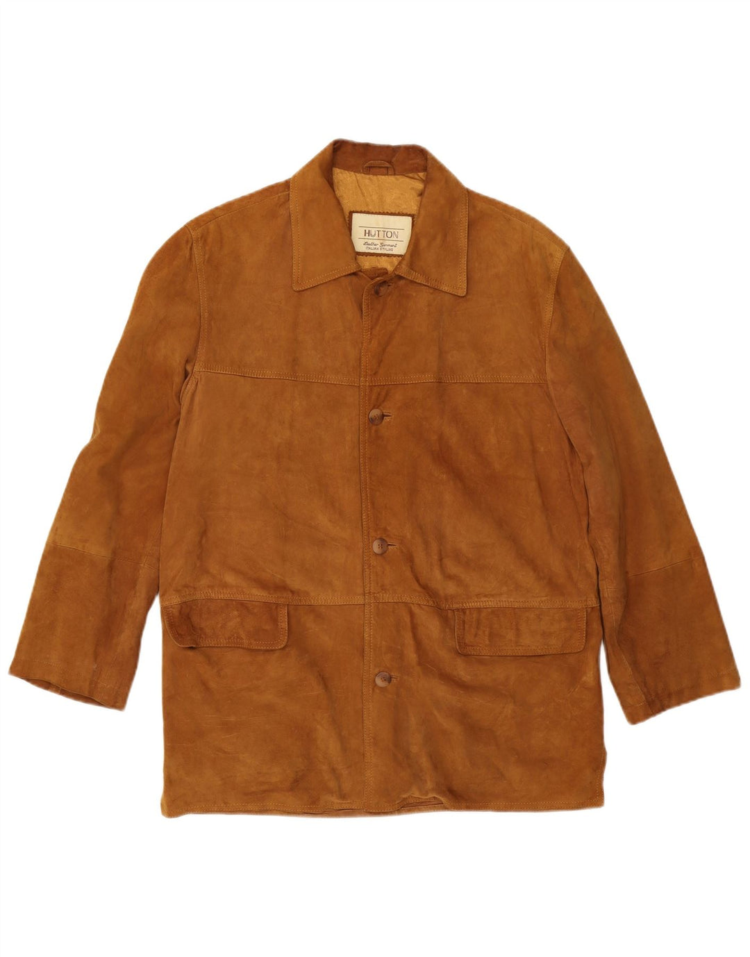 Vintage muška antilop jakna IT 46 Mala klasična smeđa koža