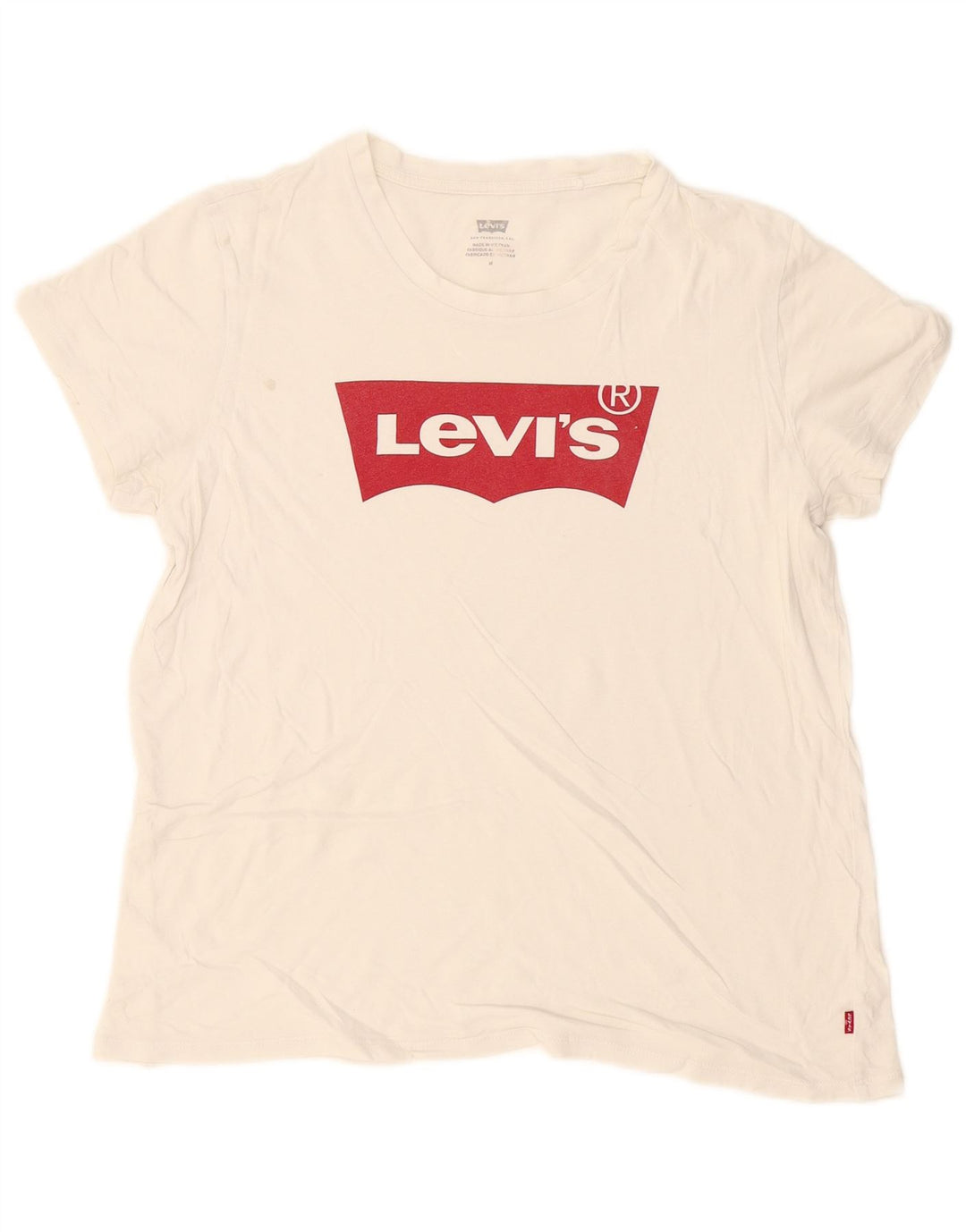 Levi's ženska majica kratkih rukava s grafičkim motivima UK 14 srednje bijela