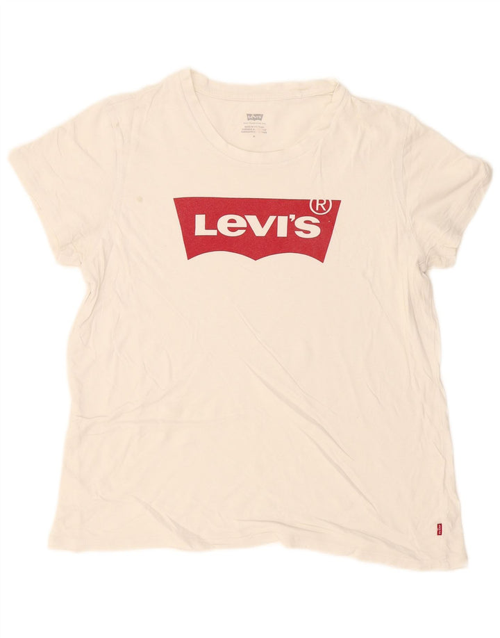 Levi's ženska majica kratkih rukava s grafičkim motivima UK 14 srednje bijela
