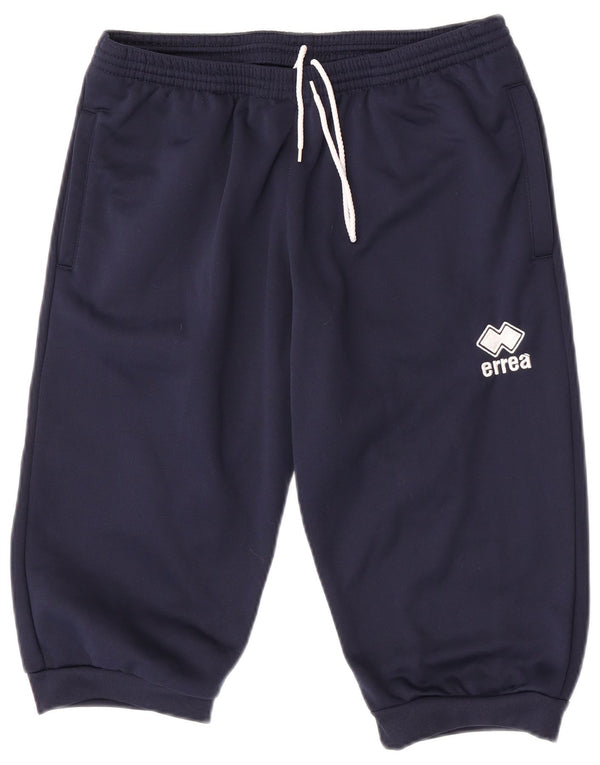 Errea Womens Sport Shorts UK 14 Large Navy Blue Polyester