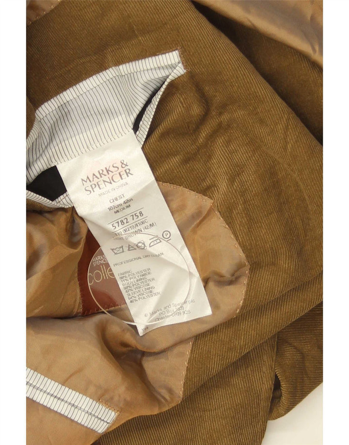 Marks & Spencer muška jakna od samta s 2 gumba UK 42 velika bež