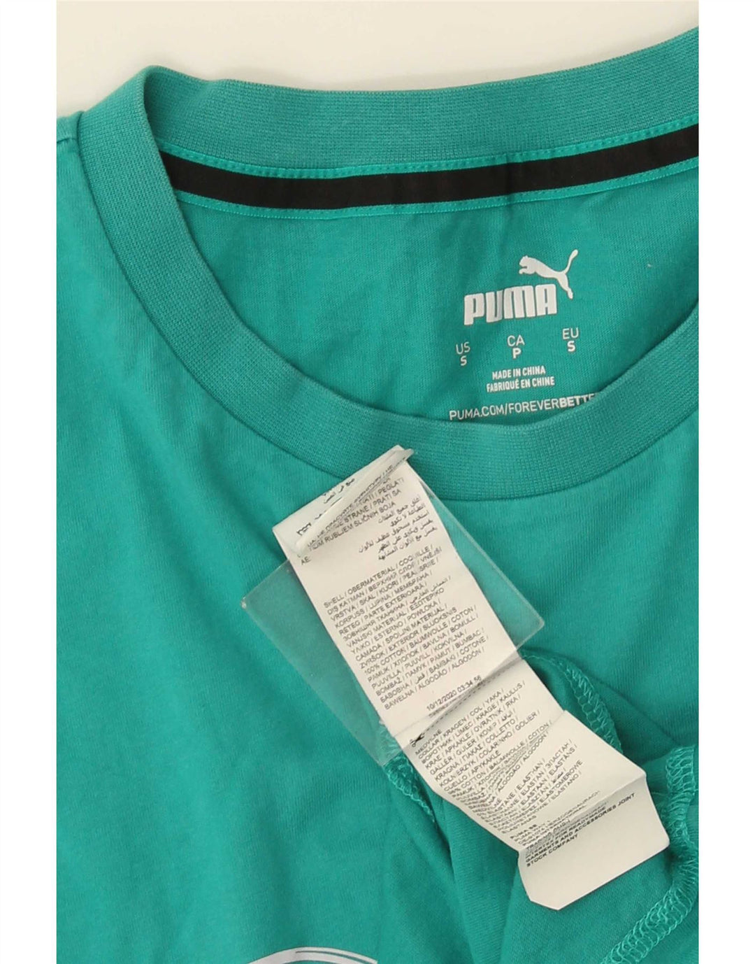 Puma muška majica s grafičkim motivima, mali tirkizni pamuk