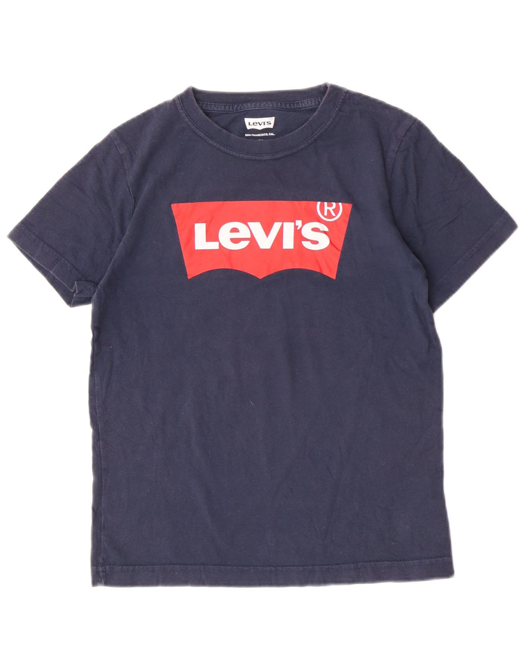 Levi's Boys Regular Graphic T-Shirt Top 9-10 Years Mornarsko plavi pamuk