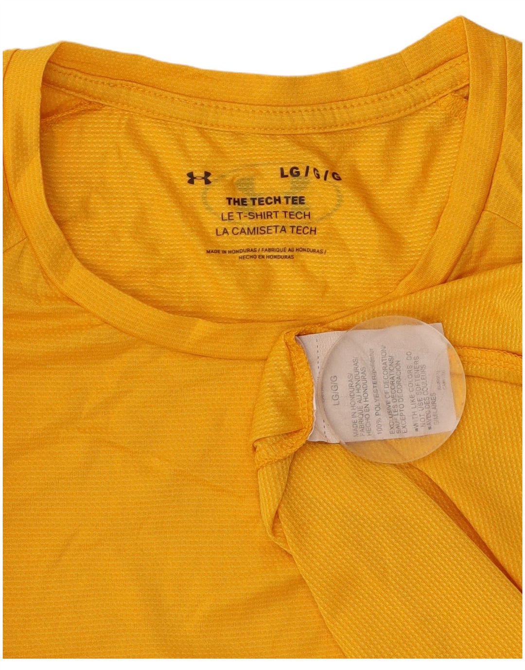 UNDER ARMOUR Muška majica kratkih rukava Veliki žuti poliester