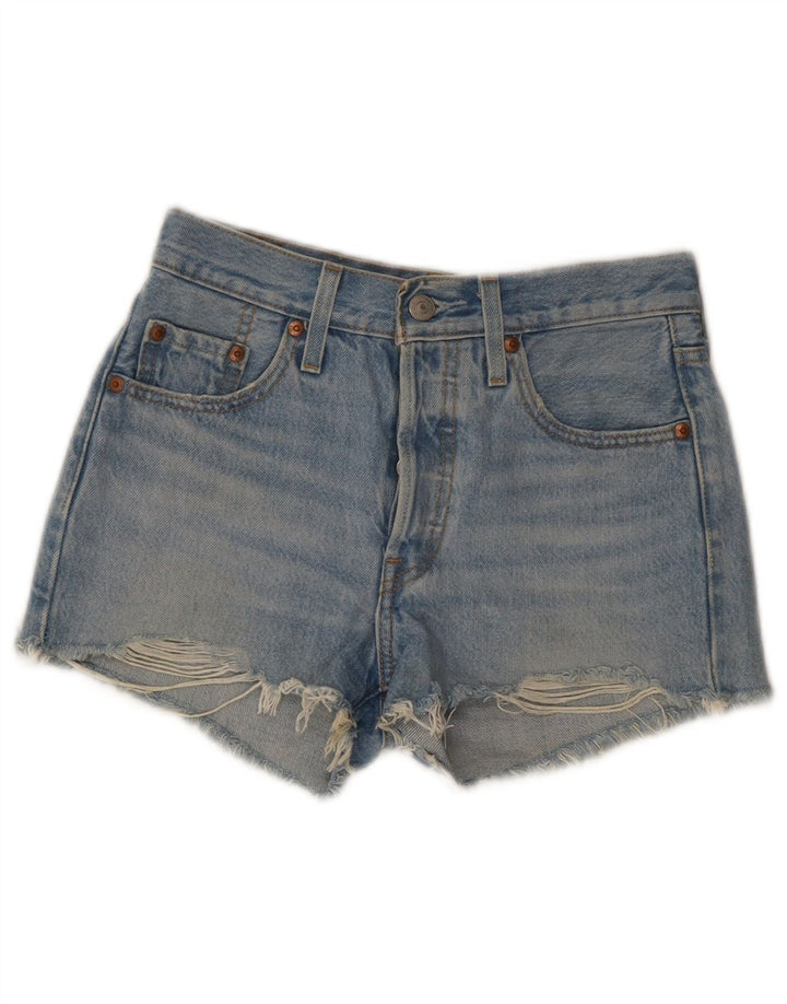 Levi's ženske 501 traper kratke hlače W24 XS plave