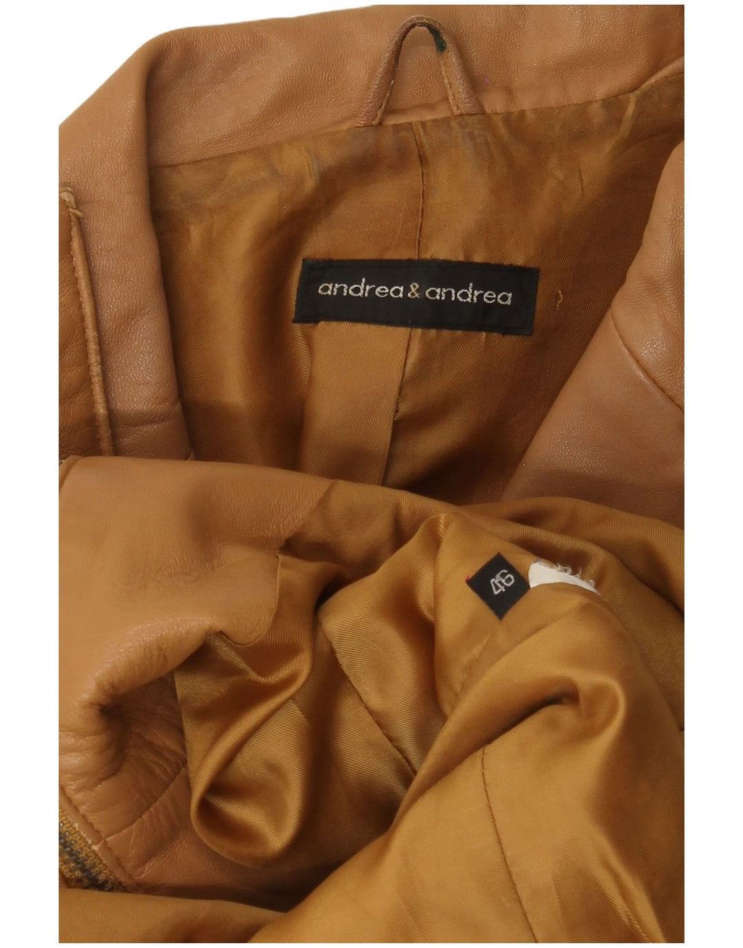 Vintage ženska kožna jakna IT 46 Large Brown