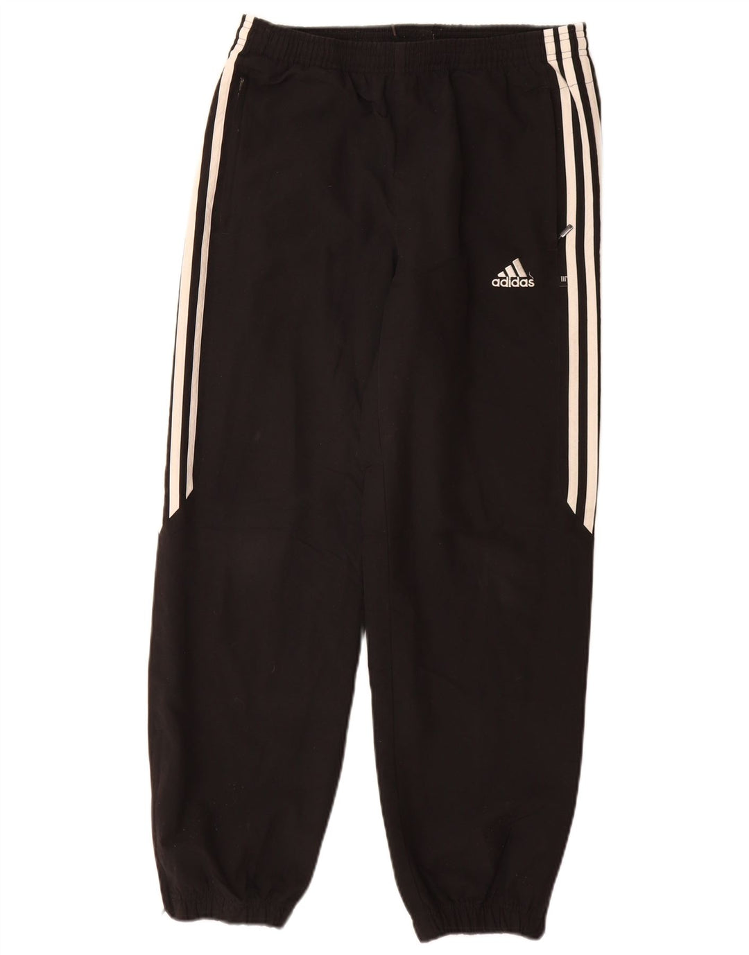 ADIDAS Mens Tracksuit Trousers Joggers XS Black Polyester