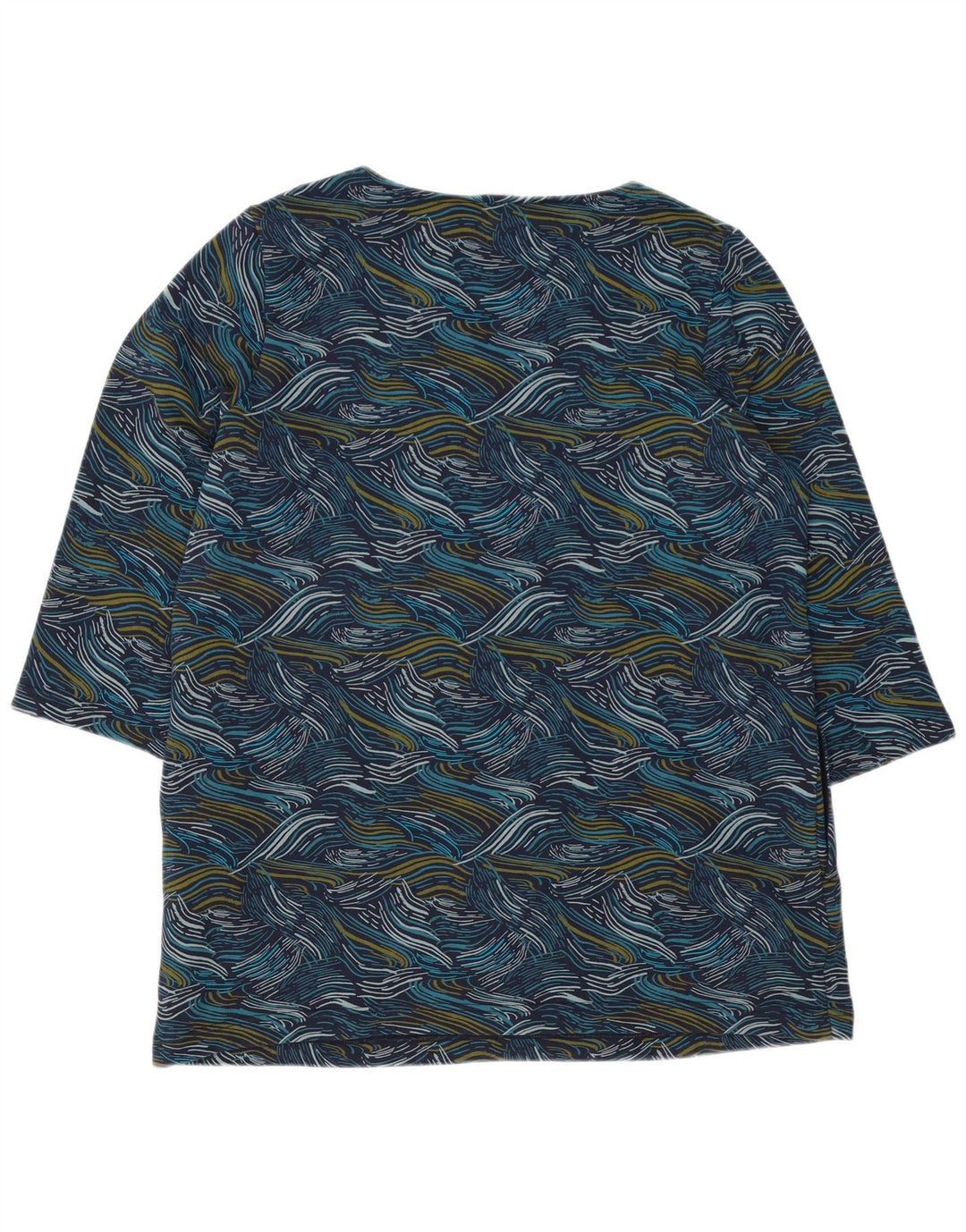 SEASALT CORNWALL Ženska pomična haljina s apstraktnim uzorkom UK 16 velika plava