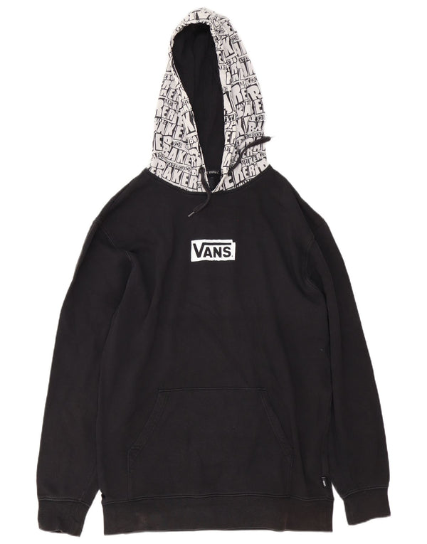 Vans muška majica s kapuljačom s grafičkim motivima, veliki crni pamuk u blokovima boja