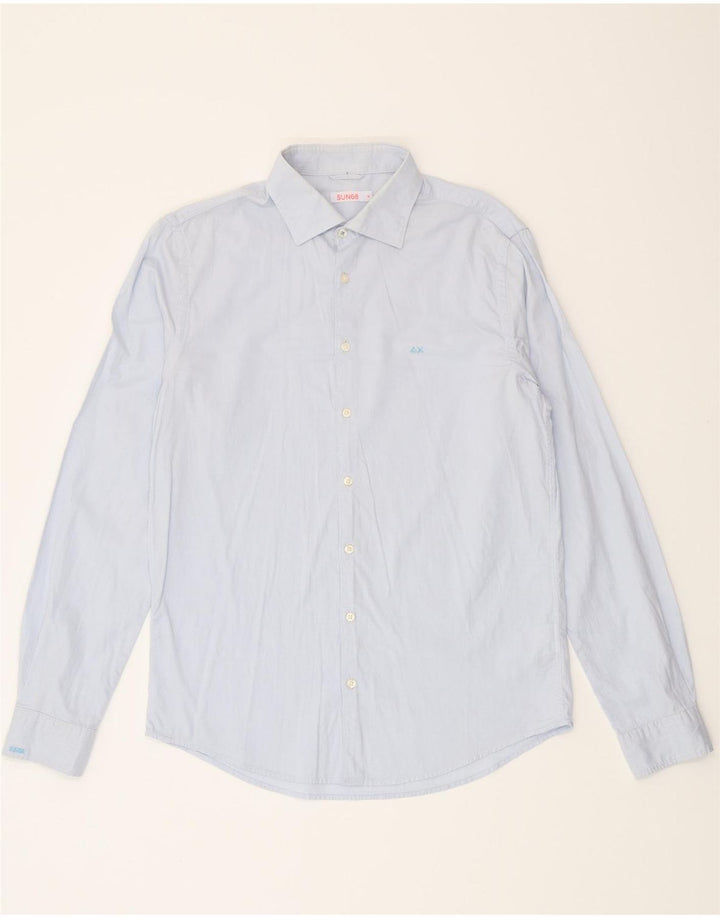 SUN68 Mens Shirt Medium Blue Cotton Vintage Sun68 and Second-Hand Sun68 from Messina Hembry 