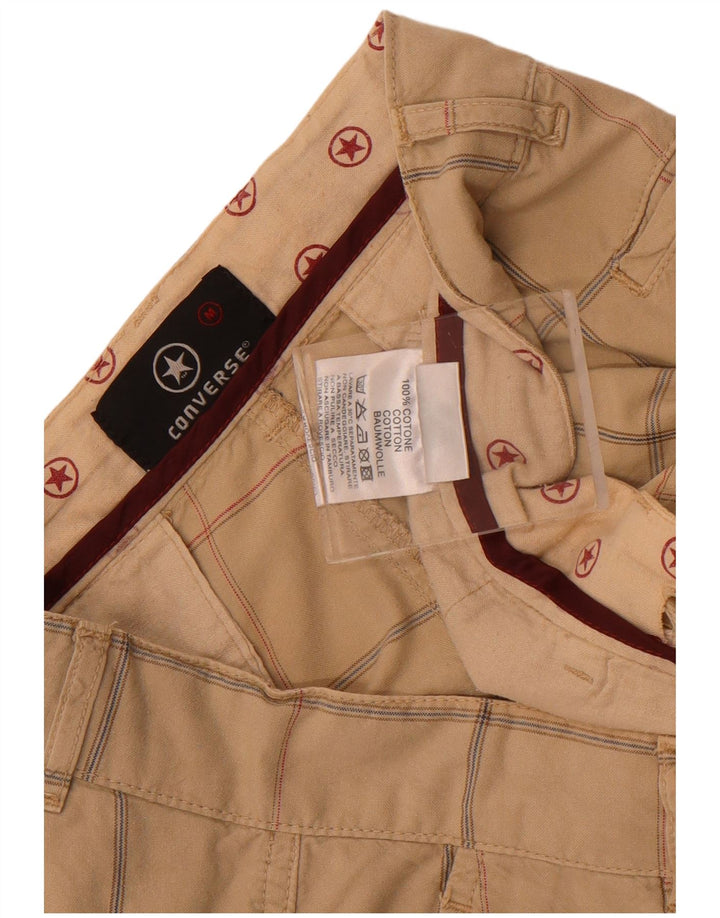 Converse muške chino kratke hlače srednje veličine W32 bež karirani pamuk