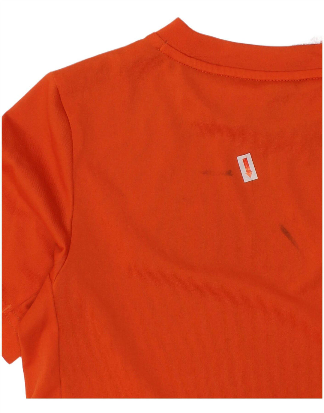 ADIDAS Boys Aeroready T-Shirt Top 11-12 Years Orange Colourblock Poliester