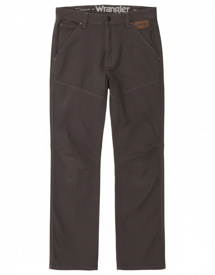 Wrangler muške ravne ležerne hlače W33 L33 sive