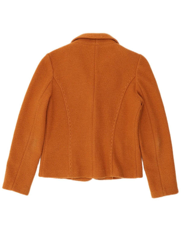 Max Mara ženska vikend jakna s 2 gumba UK 12 srednje narančasta