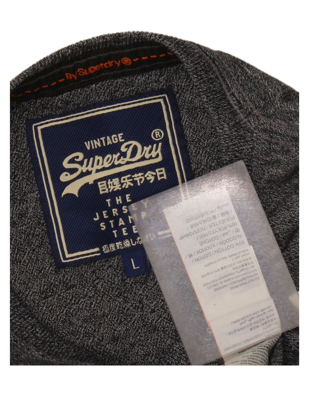 Superdry muška majica kratkih rukava Osaka State Graphic Veliki sivi flekasti pamuk