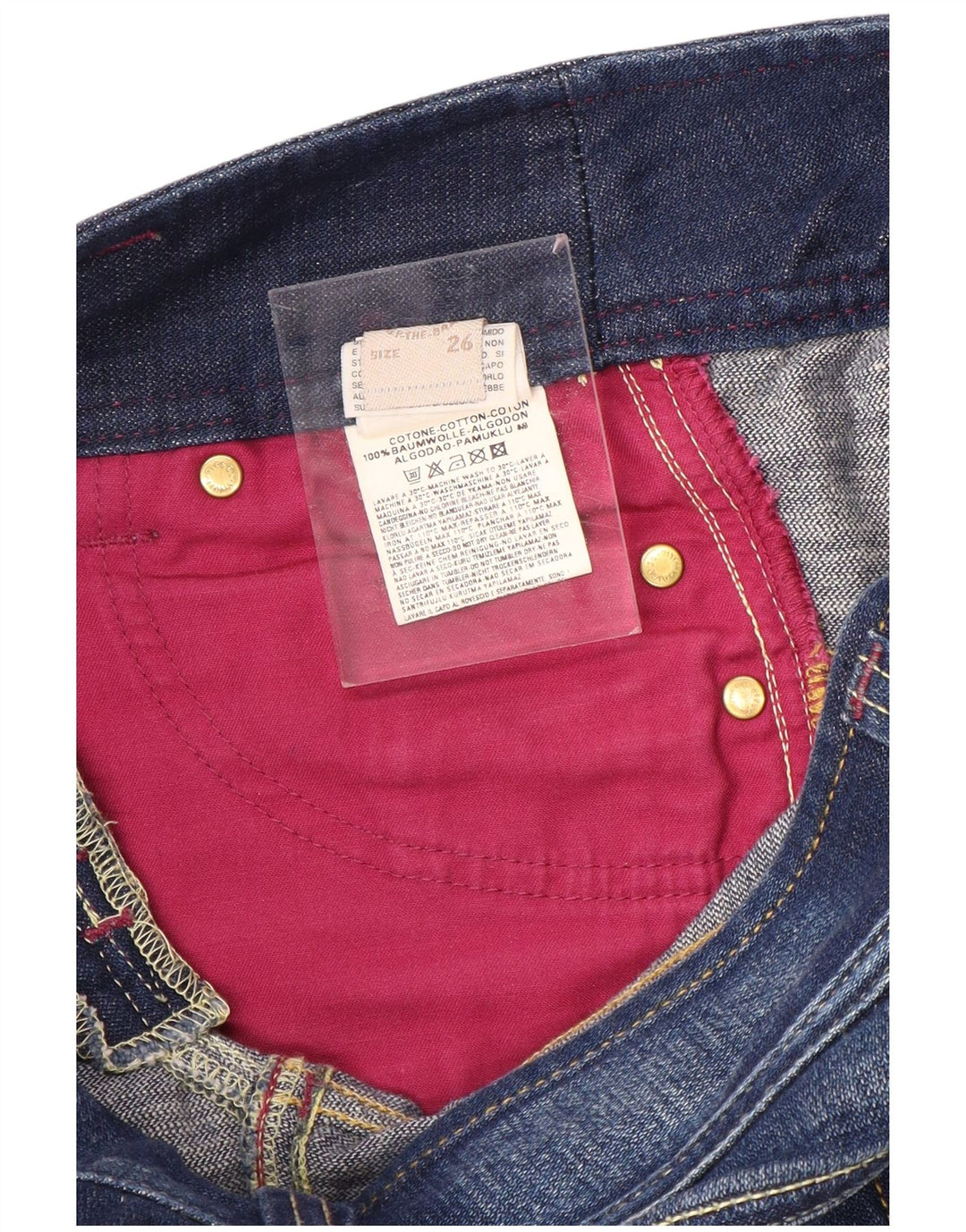 DIESEL Ženske Bootcut traperice W26 L29 Plavi pamuk