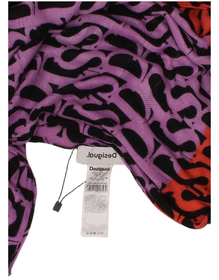 DESIGUAL Womens Rectangle Scarf One Size Multicoloured Geometric Colourful