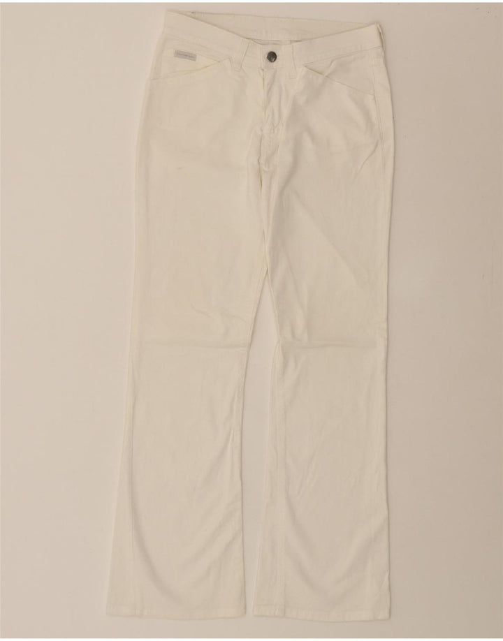 CALVIN KLEIN Womens Bootcut Jeans W27 L27 White Cotton Vintage Calvin Klein and Second-Hand Calvin Klein from Messina Hembry 