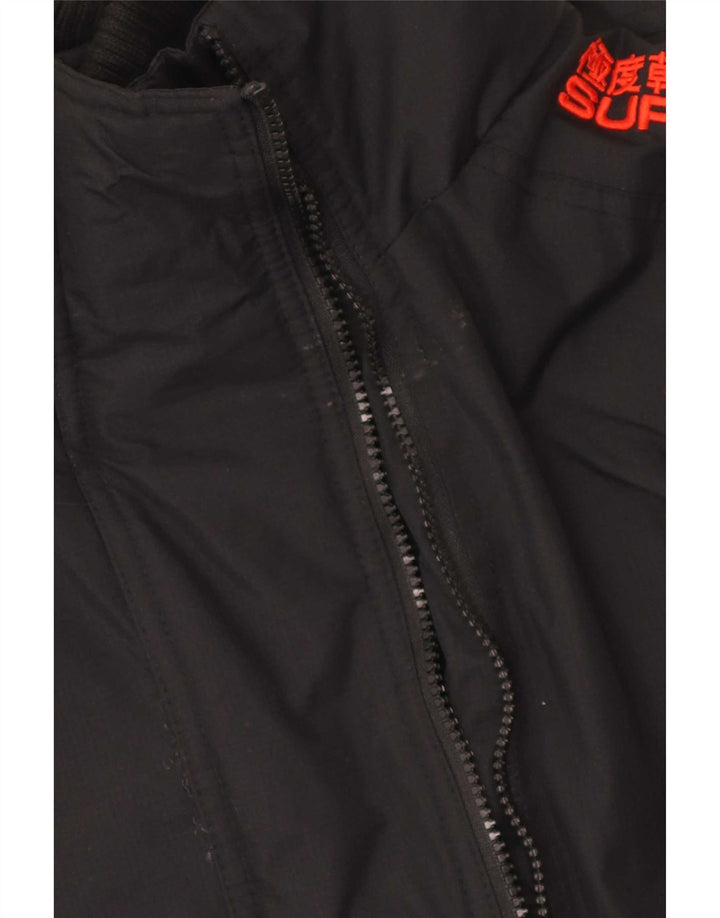 Superdry ženska jakna vjetrovka UK 18 XL crni najlon