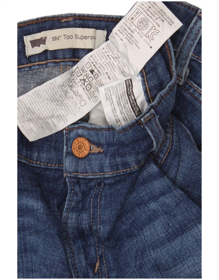 Levi's ženske 524 super niske traperice W31 L30 plavi pamuk