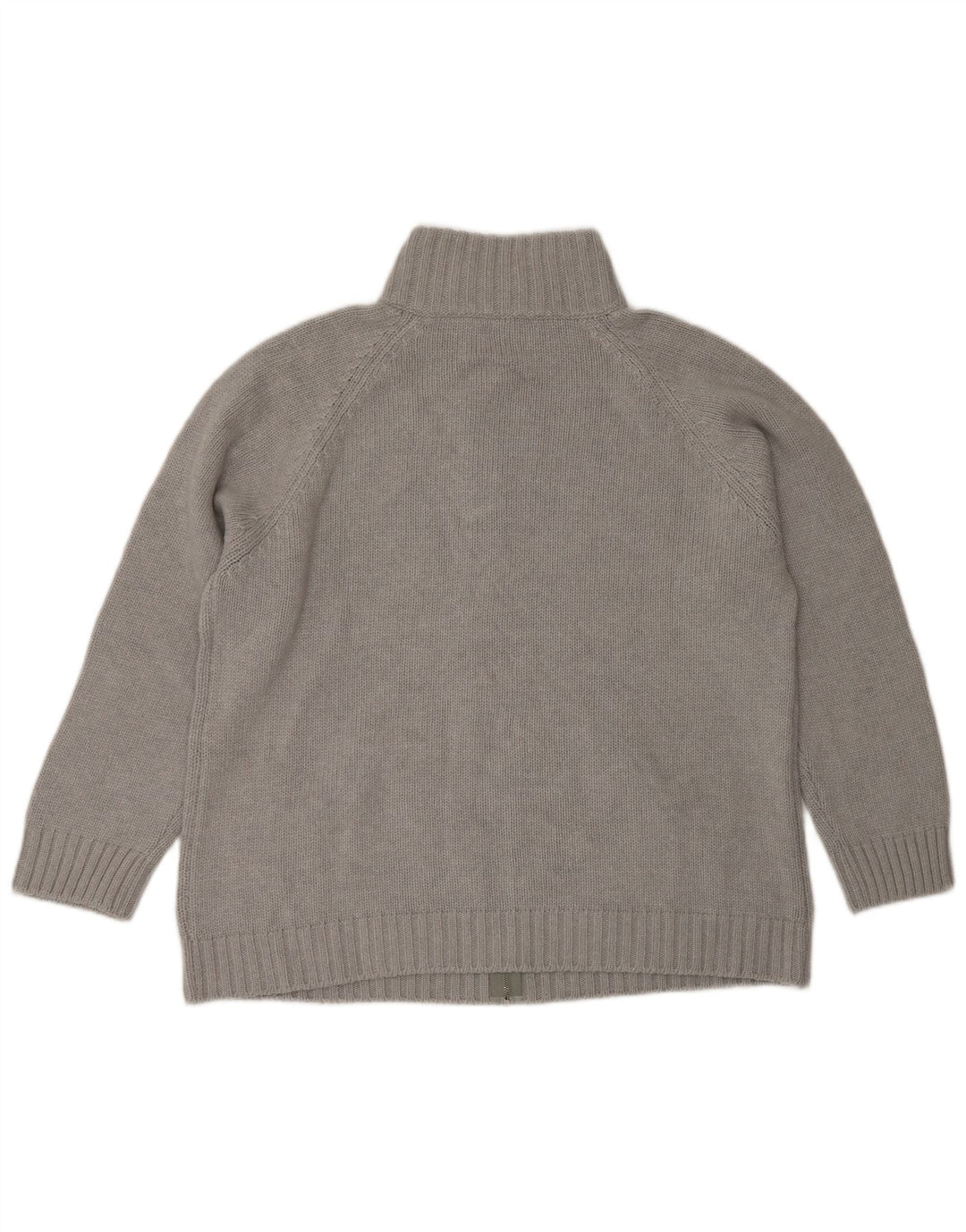 BENETTON ženski džemper kardigan UK 14 srednje sivi