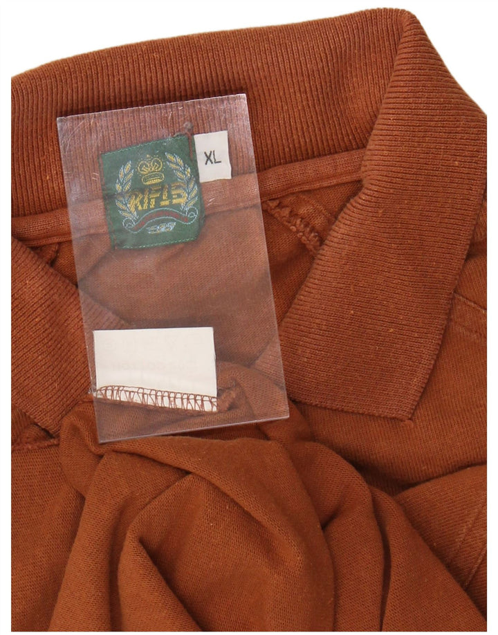 RIFLE Muška polo majica XL smeđi pamuk