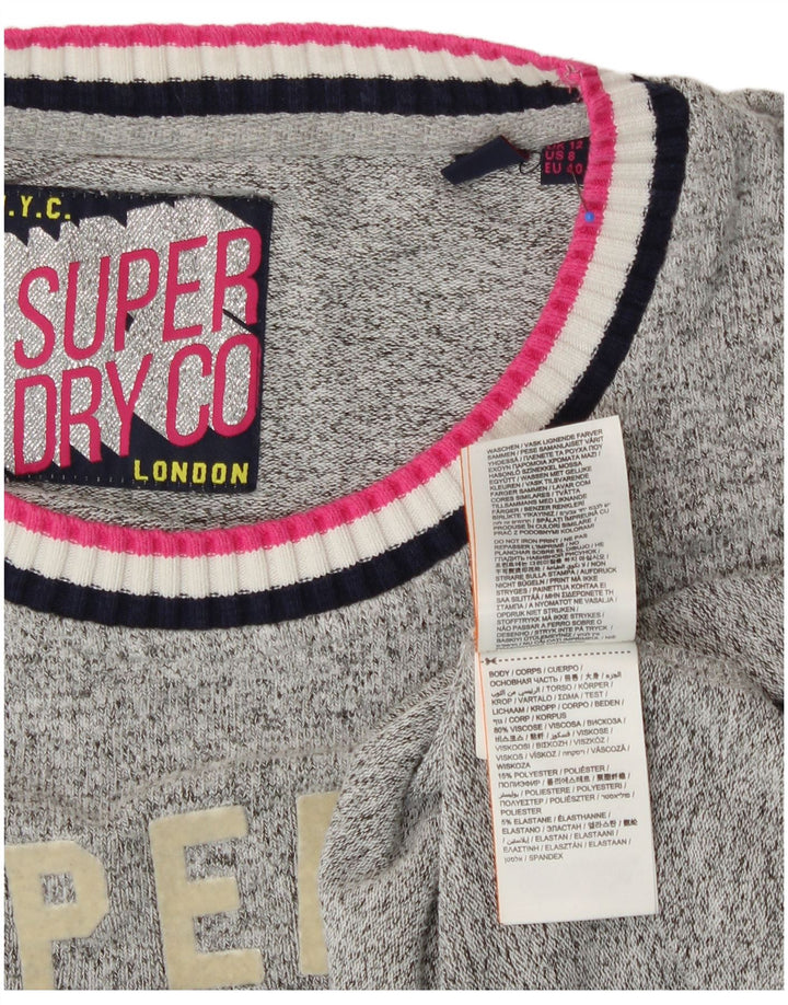 SUPERDRY Ženska trenirka s motivima UK 12 srednje siva viskoza