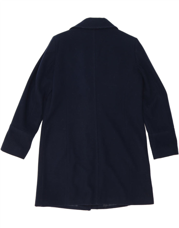 BENETTON Womens Overcoat UK 16 Large Navy Blue Wool Vintage Benetton and Second-Hand Benetton from Messina Hembry 