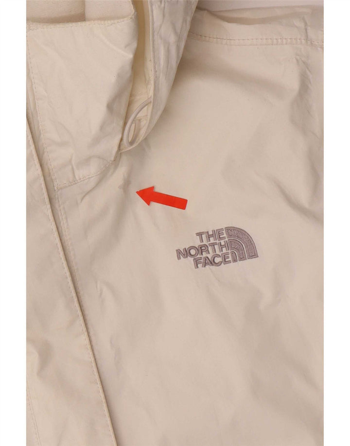 The North Face ženska kišna jakna s kapuljačom UK 14 Srednje bijeli najlon