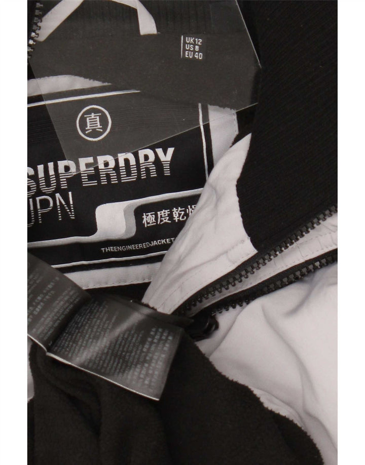 Superdry ženska kišna jakna s kapuljačom UK 12 srednje sivi poliester
