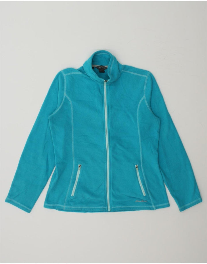 EDDIE BAUER Womens Fleece Jacket UK 10 Small Blue Polyester Vintage Eddie Bauer and Second-Hand Eddie Bauer from Messina Hembry 