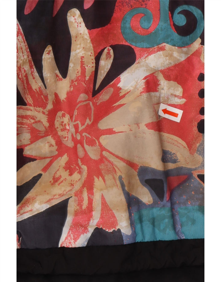 MAIER muški preveliki pulover vjetrovka jakna UK 6 XS crna cvjetna