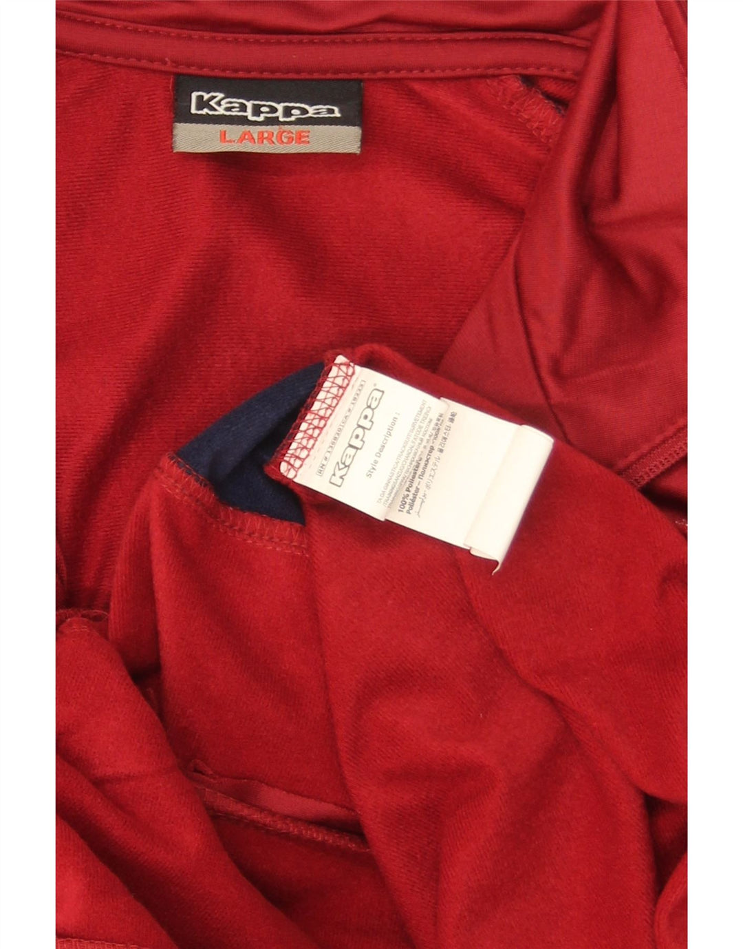 Kappa muška gornja jakna s grafičkim motivima od poliestera velike crvene boje